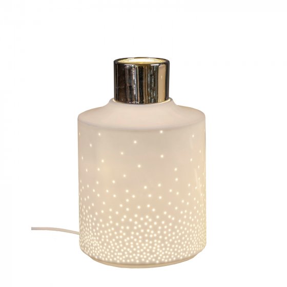 Tischlampe mit Punkten 