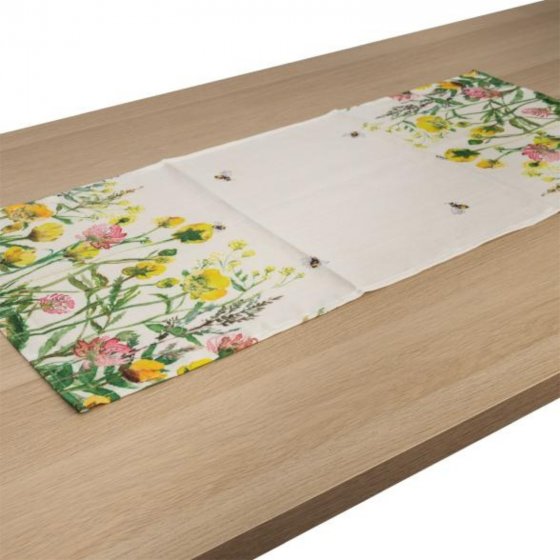 Tischläufer 40 x 90 cm Blumenwiese