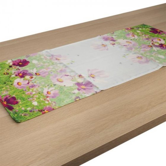 Tischläufer 40 x 90 cm Malvenwiese