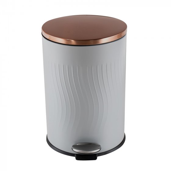 Treteimer Jannik 20 Liter Grau Kupfer 