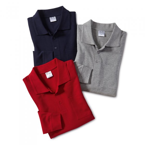 Pique-Poloshirt 3er Pack 