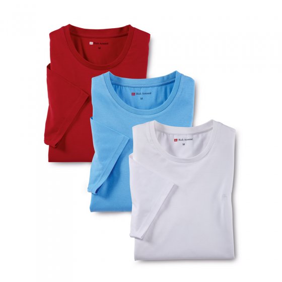 T-Shirt in Stretchqualität 3er-Pack