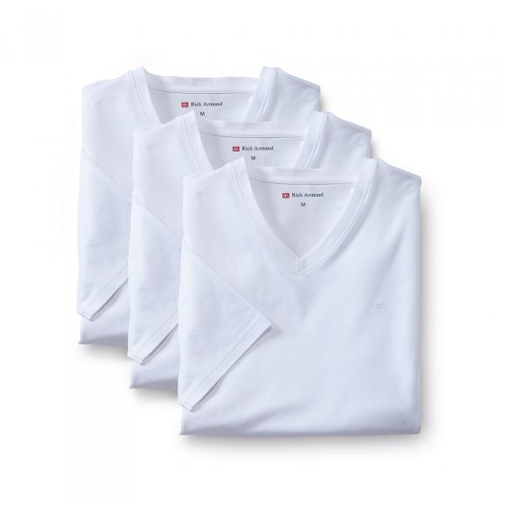 Stretch-T-Shirts 3er-Pack 4XL | Weiß