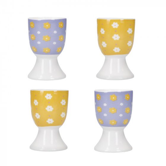 Eierbecher Porzellan 4er-Set Floral 