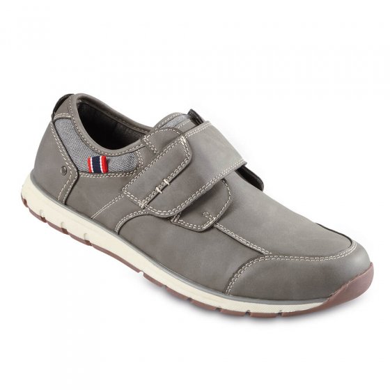 Komfort Klettslipper, grau 43 | Grau