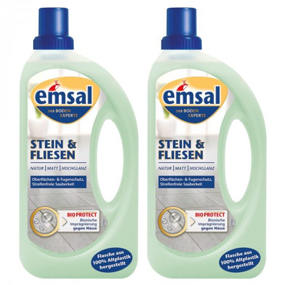 emsal Stein und Fliesen Oberflächen und Fugenschutz 2000ml 2er Pack 