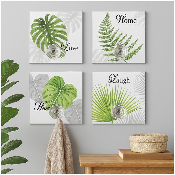 Wandhaken 4er-Set Leaf 