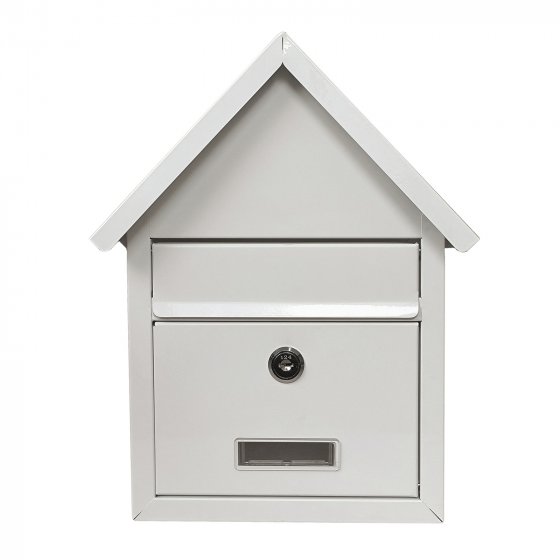Briefkasten Amin Weiß mit Spitzdach 