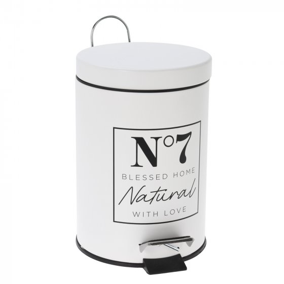 Kosmetikeimer 3 Liter Mülleimer Weiß