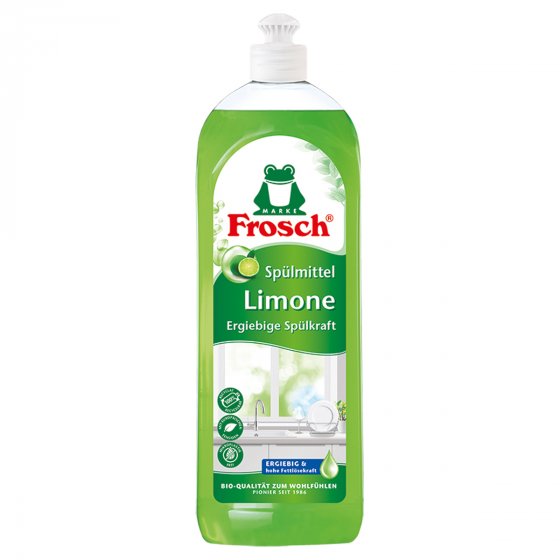 Frosch Spülmittel Fettlöser aus Limonen Frische 750ml 5er Pack 