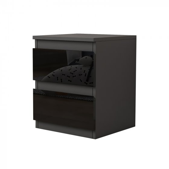 Nachtschrank Kenji Hochglanz 