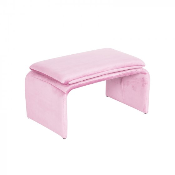 Polsterhocker B/H/T 61 x 34,5 x 40 cm Vance Rosa