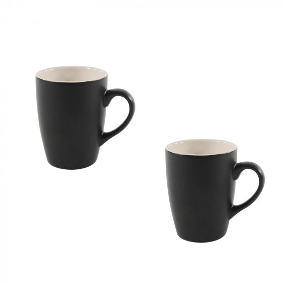 Tasse 2er Set Black Matt 