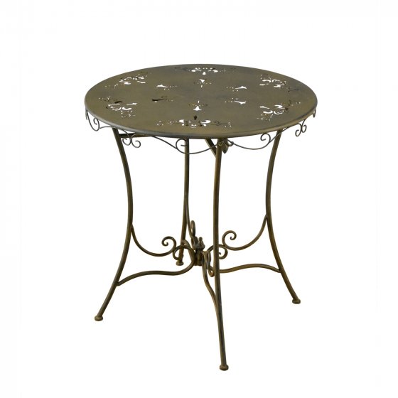 Runder nostalgischer Metalltisch Lily 
