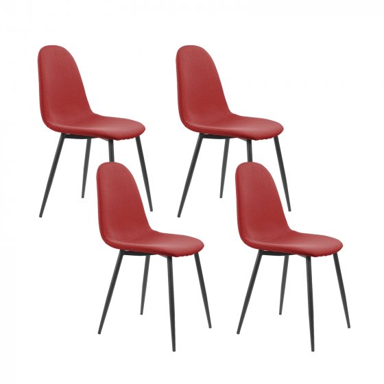 Stuhl Savannah Webstoff Rot