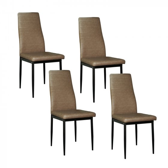 Stuhl Memphis PU Antikbraun