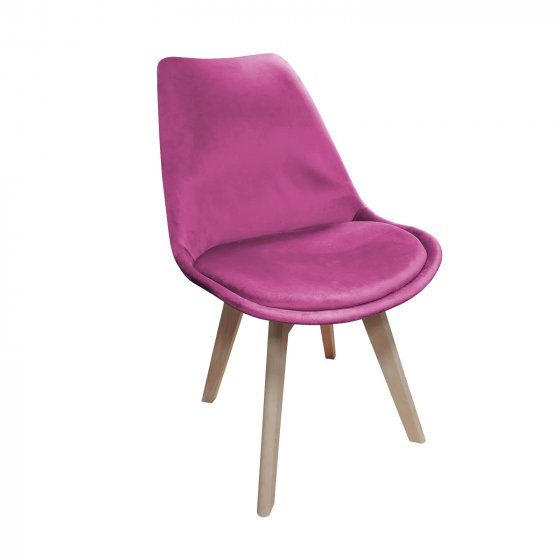 Stuhl Atlanta Velvet Uni Pink