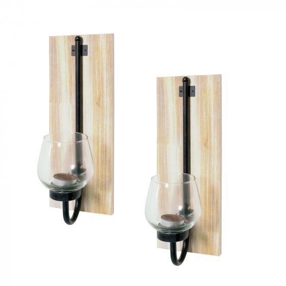 Wandkerzenhalter 2er Set Viola 