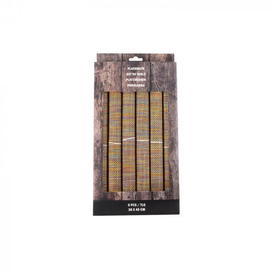 Tischset 6er Set Platzset aus Polyester 