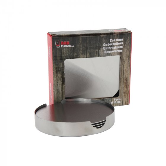 Untersetzer 6er Set Edelstahl 