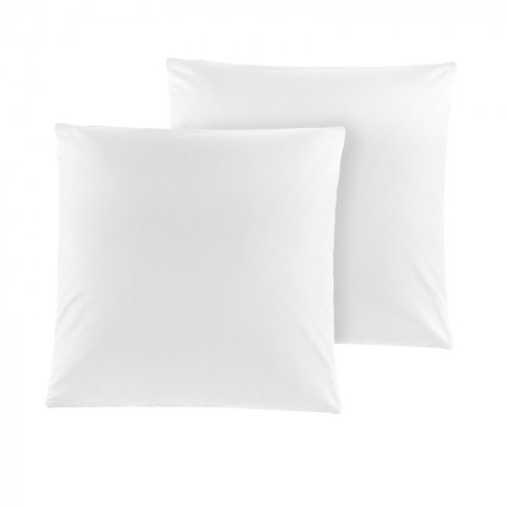 Kissenhülle 2er Set 40 x 40 cm Weiss