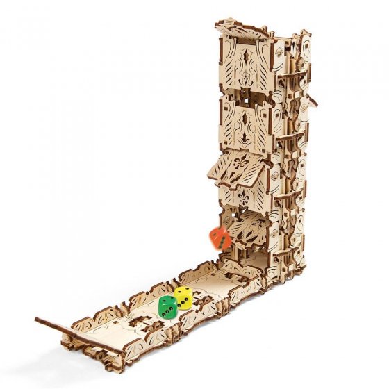 Holz-Würfelturm und -becher 