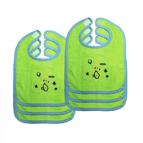 Baby Lätzchen 6-teiliges Set Rabbit Grün