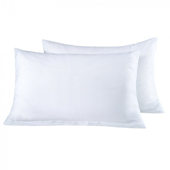 Kissenhülle Microfaser 2er Set 40 x 60 cm Weiss
