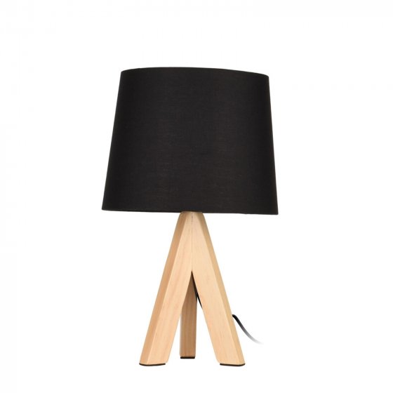 Tischlampe mit Holzbeinen