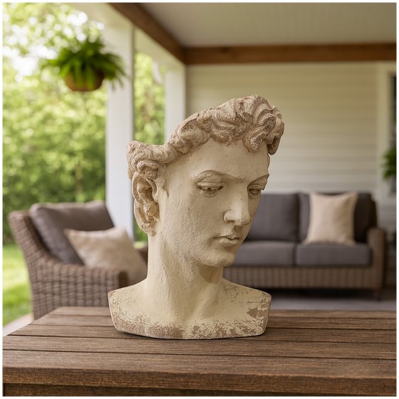 Pflanzgefäß Apollon Büste Hermes 