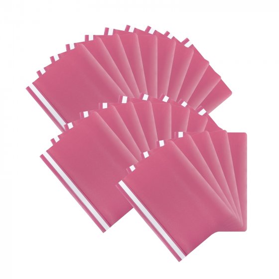 Schnellhefter 25 er Pack Kunststoffhefter Rosa