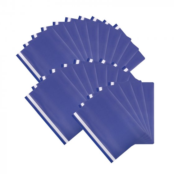 Schnellhefter 25 er Pack Kunststoffhefter Dunkelblau