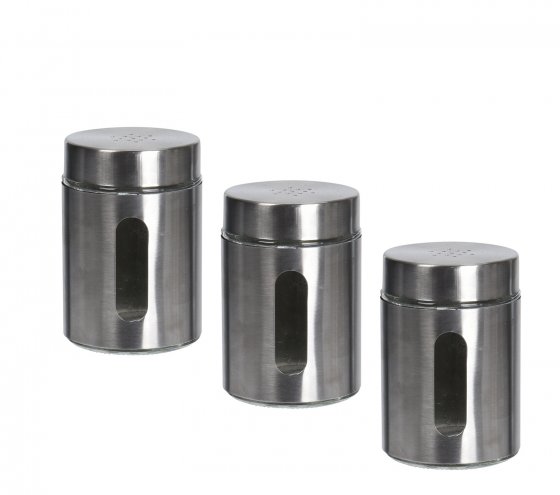 Kräuterstreuer 3er Set Edelstahl 