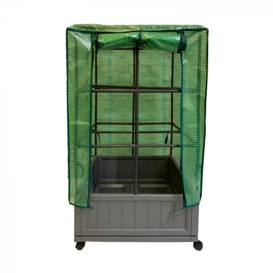 Gewächshaus 60x60x106 cm auf Rollen 