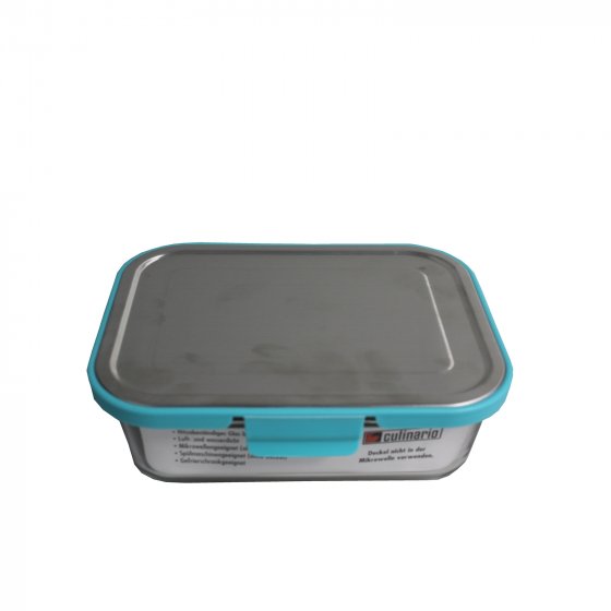 Frischhaltedose Türkis 1,5 Liter Glas mit Kunststoffdeckel 