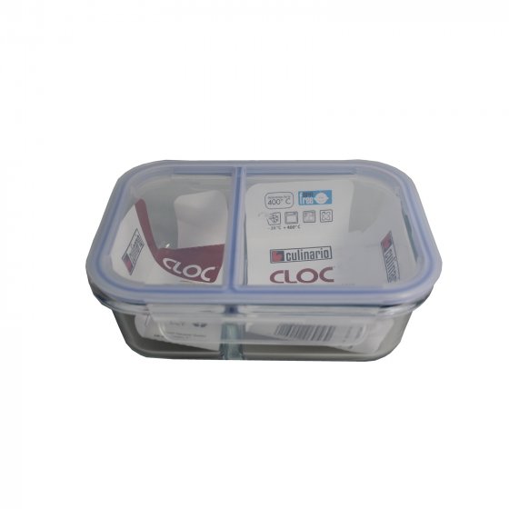 Frischhaltedose Blau 930 ml Glas mit Kunststoffdeckel 