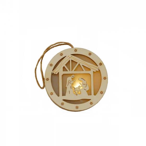 Baumbehang LED Weihnachtskrippe 