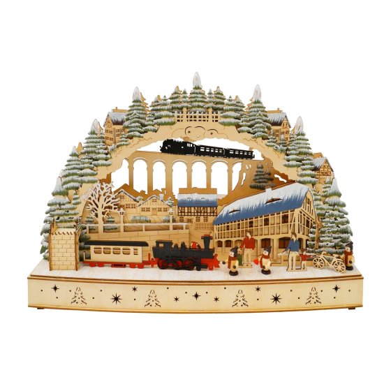 Leuchtbogen LED Eisenbahn Viadukt 