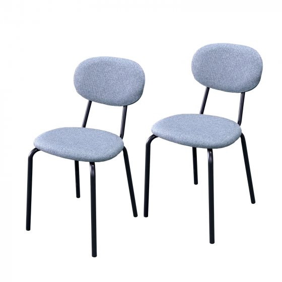 Stuhl Anella Grau 2er-Set 