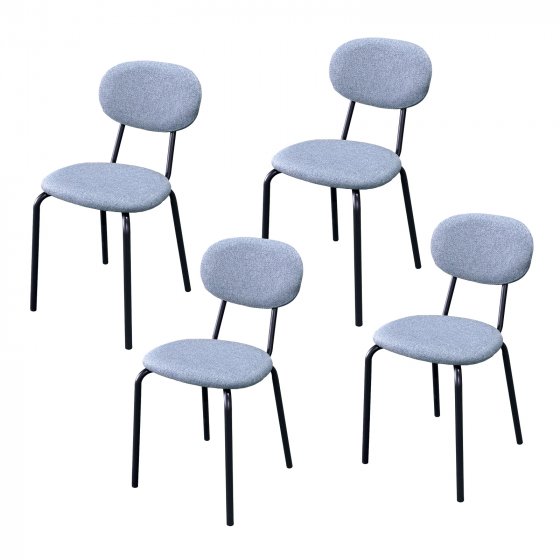 Stuhl Anella Grau 4er-Set 