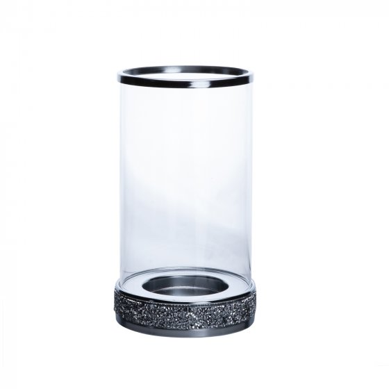 Kerzenhalter Zylinder mit Diamanteffekt