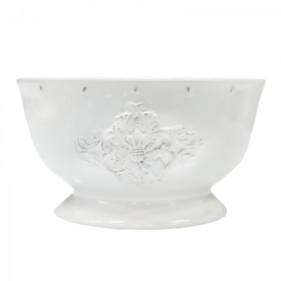 Salatschüssel Keramik weiß Bessie 