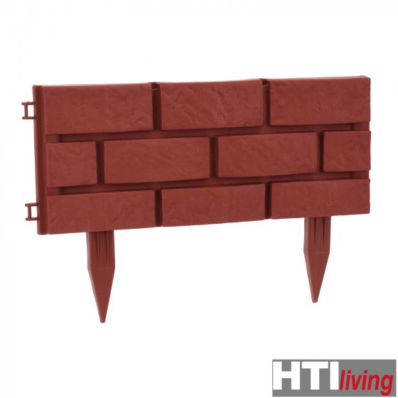 Beeteinfassung 4er Set Ziegelstein 