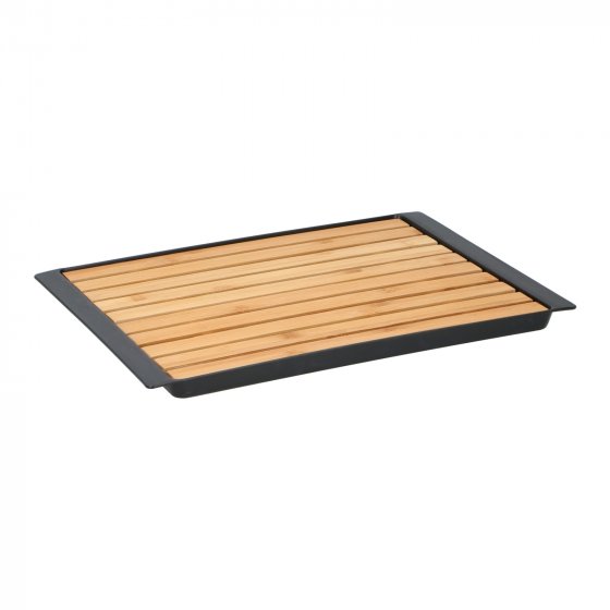 Schneidebrett mit Krümelschale 