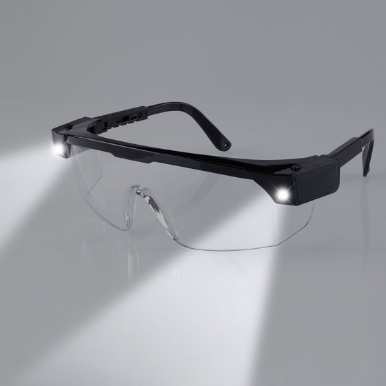 Schutz- und Arbeitsbrille mit Licht 