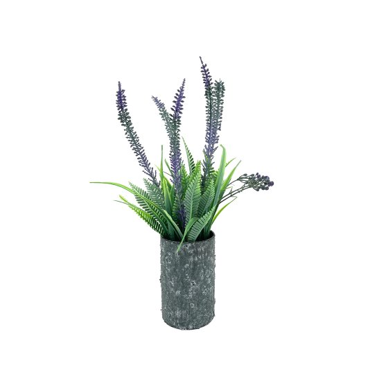 Kunstblume Lavendel in Vase Leilani 
