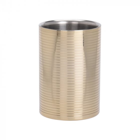 Weinkühler Edelstahl Gold 