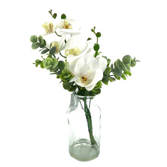 Kunstblume Orchidee in Vase Leilani 