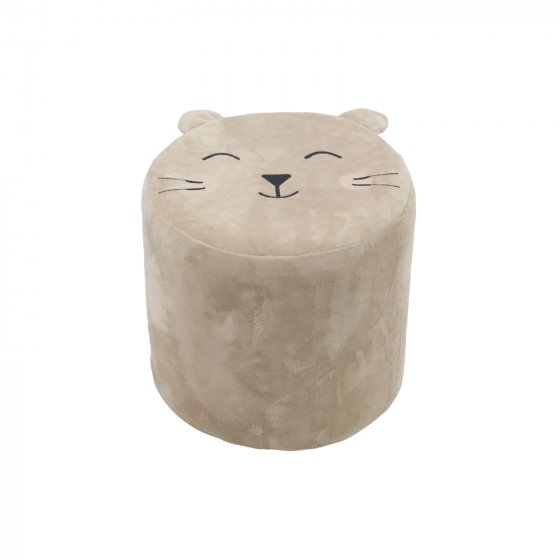 Kinderhocker Marcia Katze Beige