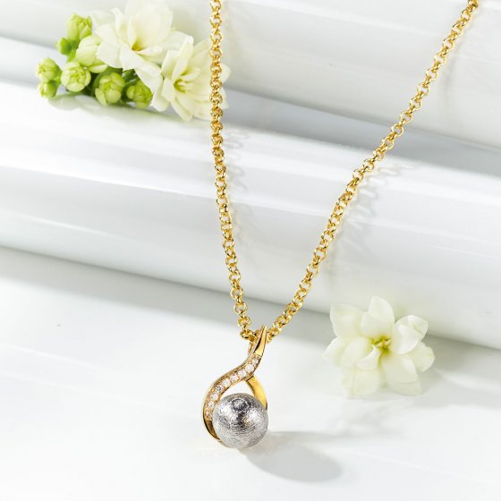 Collier mit echtem Meteoriten 